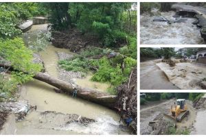 Bilanţul dezastrelor lăsate în urmă de ploile torenţiale căzute în ultimele zile în Vâlcea!