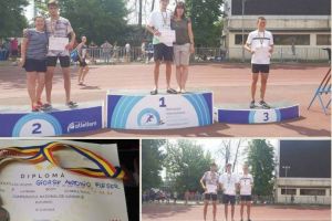 FOTO: Atleţi de argint | Lorena Paşca Igna (CS Unirea Alba Iulia), Adelina Petruţa (CSȘ Blaj) şi George Fleşer (LPS Alba Iulia/ CS Unirea) – vicecampioni naţionali