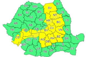 Se menţine avertizarea meteo Cod Galben, valabilă pentru judeţul Dâmboviţa