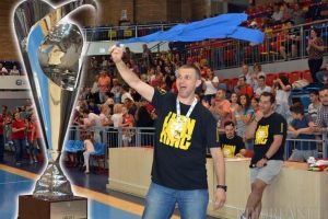 Cristian Achim, antrenorul echipei CSM CSU Oradea, campioana României la baschet masculin: 