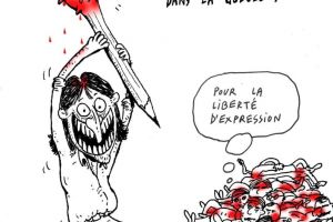 Caricatura care provoacă pe Charlie Hebdo la o discuţie despre libertatea de exprimare