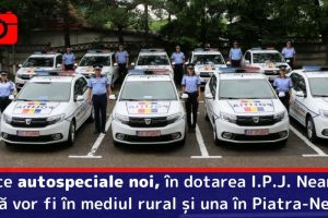 Zece autospeciale noi, în dotarea I.P.J. Neamţ. Nouă vor fi în mediul rural şi una în Piatra-Neamţ [FOTO]