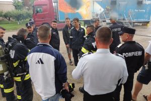 Simulator de incendiu prezentat, în premieră în România