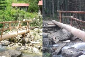 Ploile au făcut ravagii pe traseele din Retezat