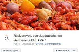 Festival al fructelor de mare, în weekend, la Breaza