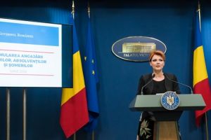 Lia Olguţa Vasilescu: Statul va plăti câte 2250 de lei, echivalentul a 500 de euro, lunar, angajatorilor care încadrează şomeri şi beneficiari de ajutor social