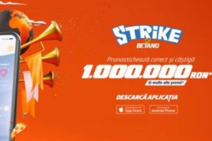 Strike by Betano – înscrie-te azi şi intră în cursa pentru 1.000.000 lei! (P)