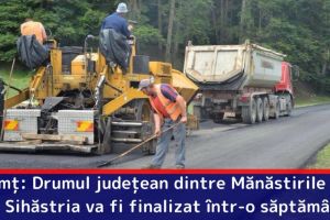 Neamţ: Drumul judeţean dintre Mănăstirile Secu şi Sihăstria va fi finalizat într-o săptămână