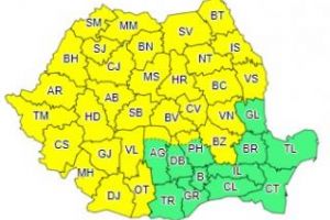 Aproape toată ţara sub COD GALBEN de furtuni. Vezi ce anunţă meteorologii