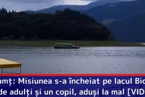 Neamţ: Misiunea s-a încheiat pe lacul Bicaz. 24 de adulţi şi un copil, aduşi la mal