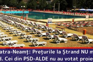 Piatra-Neamţ: Preţurile la Ștrand NU mai scad. Cei din PSD-ALDE nu au votat proiectul