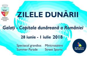 Zilele Dunării 2018, un eveniment la care toţi gălăţenii sunt invitaţi să participe.