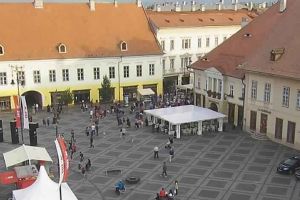 Protest la Sibiu – Aproximativ 50 de oameni prezenţi la miting