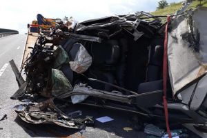 FOTO – Accident grav pe autostrada Sibiu-Sebeş