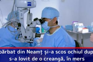 Un bărbat din Neamţ şi-a scos ochiul după ce s-a lovit de o creangă, în mers