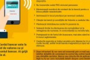 CARDUL BANCAR ESTE VALOROS ASEMENI CONTULUI BANCAR!  AI GRIJA DE EL!