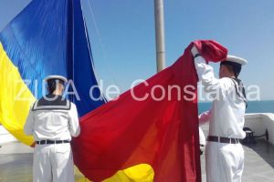 Militarii din Fortele Navale Romane sarbatoresc Ziua Drapelului National in garnizoanele din Constanta si din tara