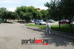 FOTO. Pericol public! O femeie cu probleme psihice a făcut slalom printre maşini!