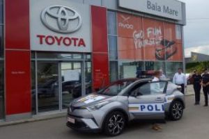 O Toyota C-HR HYBRID intra in dotarea Politiei Maramures