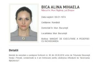 Oficial! Alina Bica, data in urmarire generala 