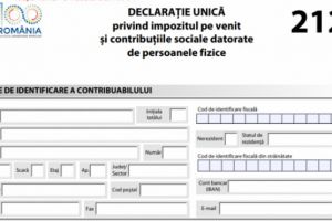Declaraţia Unică 212: 16 iulie este termenul limită pentru depunerea declaraţiei de venit