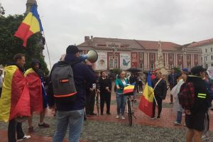 Un nou protest in centrul Timisoarei: „Plecati!”