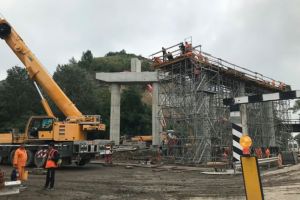 Au aparut intarzieri pe lotul 4 din autostrada Lugoj – Deva. Ploile au incetinit munca in anumite zone