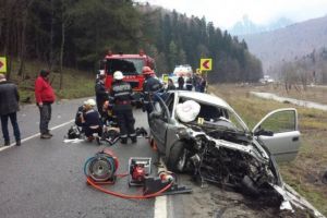 Accident cu 3 masini pe DN1, la Azuga