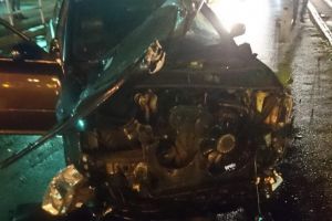 Accident devastator pe Bulevardul Magheru din Oradea: Un Audi, făcut praf de un… Smart (FOTO)