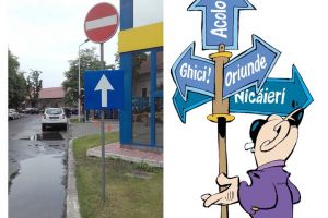 Circulaţi, nu circulaţi! Indicatoarele încurcă circulaţia în Piaţa Creangă din Oradea