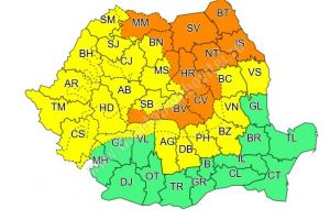 Ploile continuă! Avertizarea Cod Galben a fost prelungită