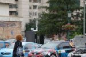 Spectacol automobilistic în Centrul Civic al Reşiţei [FOTO]