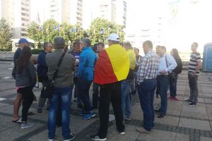 FOTO. Mălin Bot, la Satu Mare, alături de protestatari!