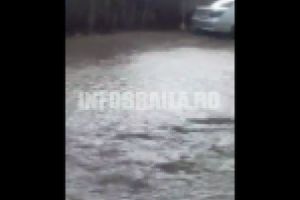 VIDEO Ploaia a inundat Cartierul Lacu Dulce / Aici nu sunt canalizari, dar au un parc de 500.000 de euro