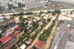 FOTO: Zona inundată din Bacău