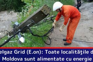 Delgaz Grid (E.on): Toate localităţile din Moldova sunt alimentate cu energie