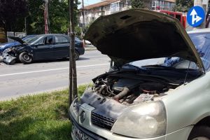 Accident de circulatie provocat de o soferita care a trecut pe rosu, la Timisoara
