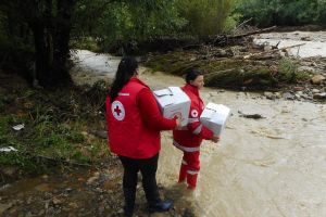 Ajutor post-dezastru de la Crucea Roşie