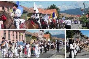 FOTO: Parada portului popular la Festivalul Naţional de Dansuri şi Tradiţii Populare de la Vinerea – Cugir