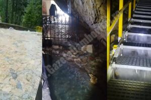 VIDEO – Apa a pus stpânire pe Peştera Ialomiţei. Obiectivul tursitic este în continuare închis