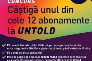 ERA Park Oradea te trimite la UNTOLD!