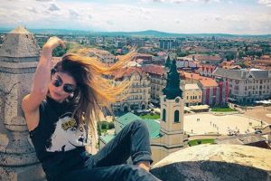 Cunoscuta bloggeriţă Sânziana Negru, în vizită la Oradea: 