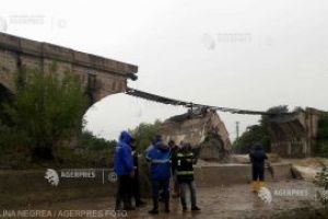 Şova despre podul de cale ferată dărâmat în judeţul Braşov: Era sub monitorizare