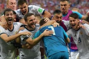 Trimisul „Evenimentului Zilei” la Campionatul Mondial a asistat la calificarea Rusiei în sferturile de finală.. „Raaaa–siiii-aaa, Raaaa-siii-aaa!”