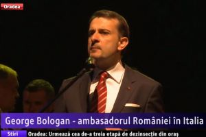 Ambasadorul României în Italia, George Bologan, a devenit cetăţean de onoare al comunei Sânmartin (VIDEO)