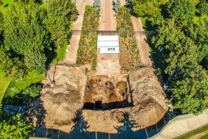 FOTO / VIDEO Au început săpăturile în vederea cercetărilor arheologice în zona în care va fi amplasat Monumentul Unirii la Alba Iulia