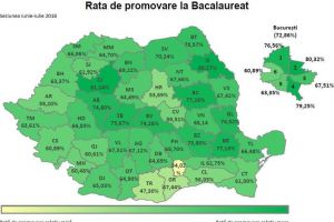 HARTA REZULTATELOR LA BAC 2018: Alba, pe locul 6 în topul judeţelor privind promovabilitatea, cu 78,8%