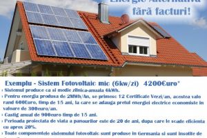 Ajutor de 5.000 de euro pentru românii care vor să-şi producă singuri energia electrică