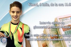 Interviu online cu gimnastul Leonard Manta: Tema este - Cat de greu se ajunge de la titlul national la podiumul mondial?