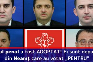 Codul penal a fost ADOPTAT! Ei sunt deputaţii din Neamţ care au votat „PENTRU”